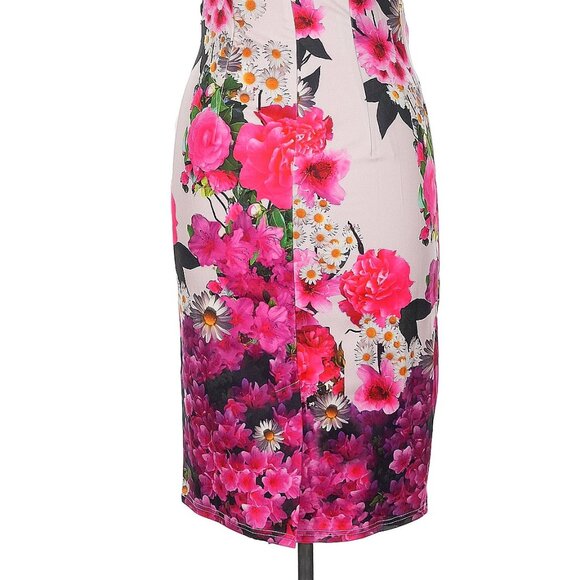 NWT Lindy Bop UK spring Easter pink flower dress, US 6 - Picture 6 of 7